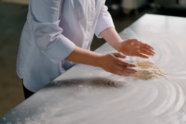 picture of a japanese chef planing a menu